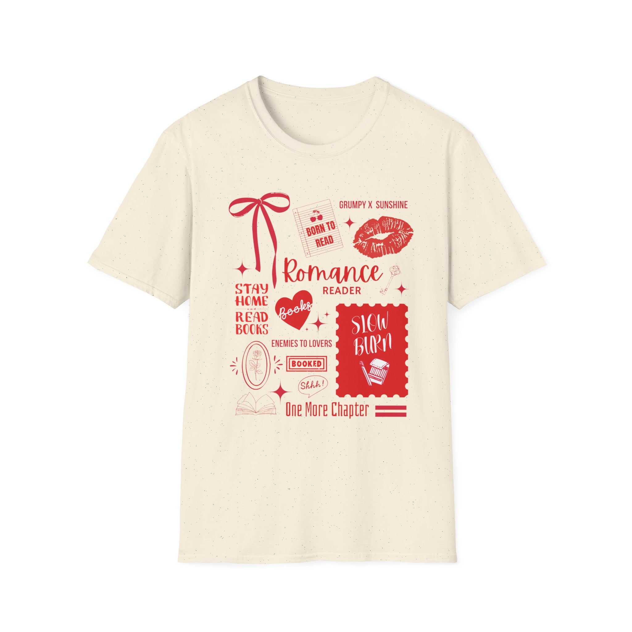 Romance Reader Shirt Romance Reader T-shirt, Slow Burn Book Lover Tee | Love Books (M-2XL)