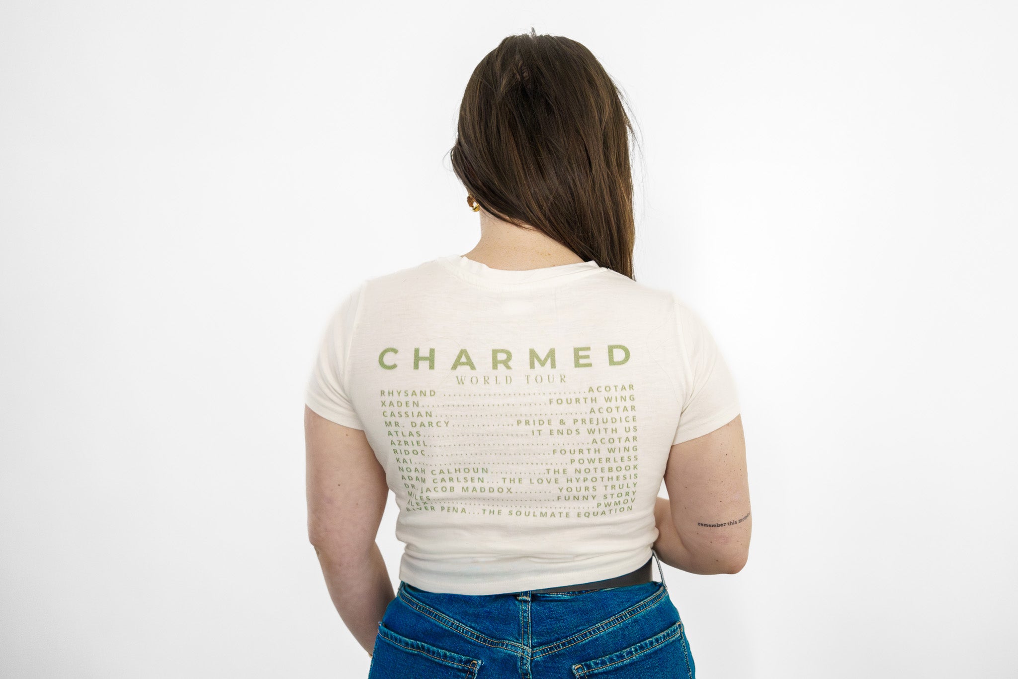 Lucky Charms Baby Tee (book boyfriends) - White