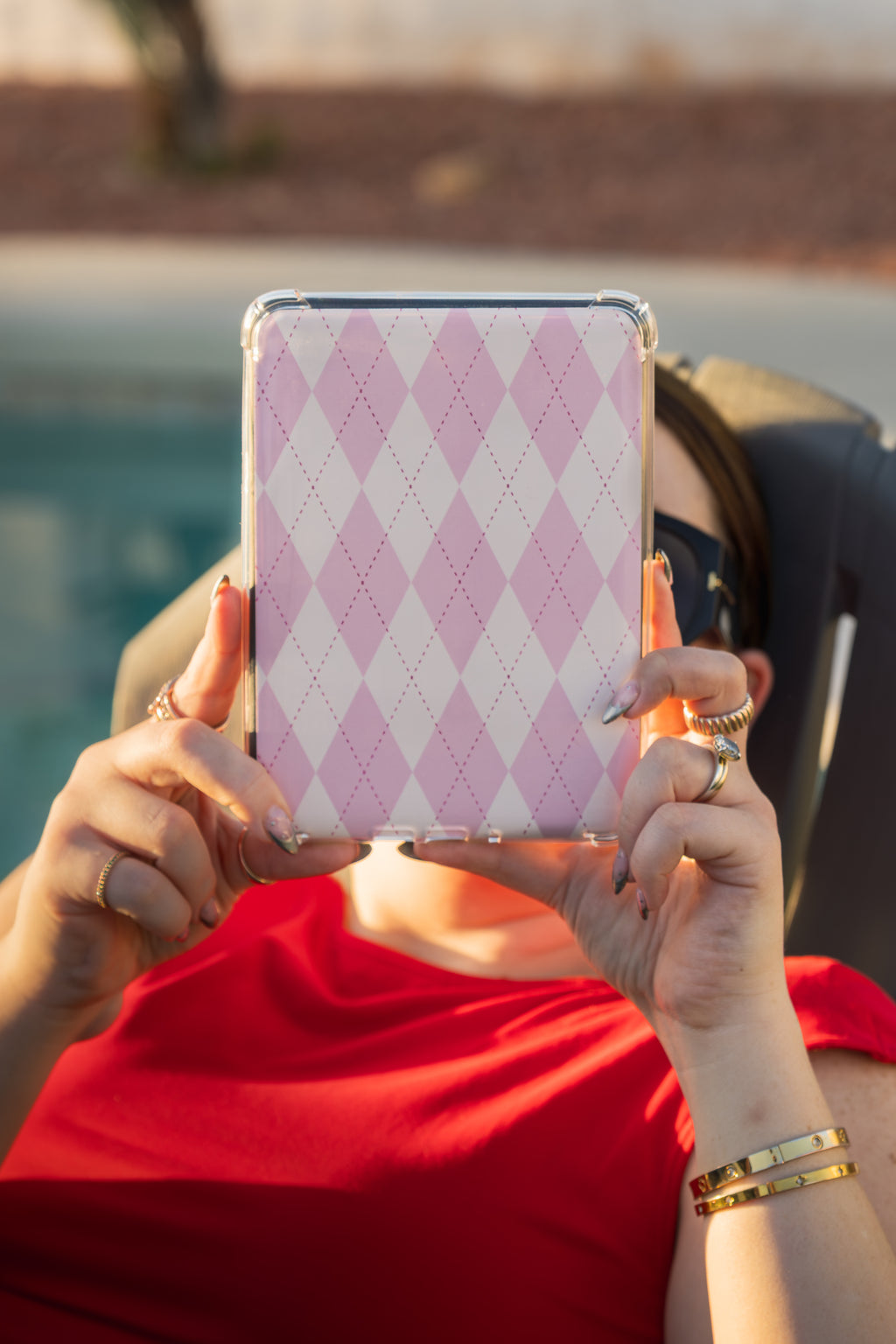 Preppy in Pink Bear Kindle Insert
